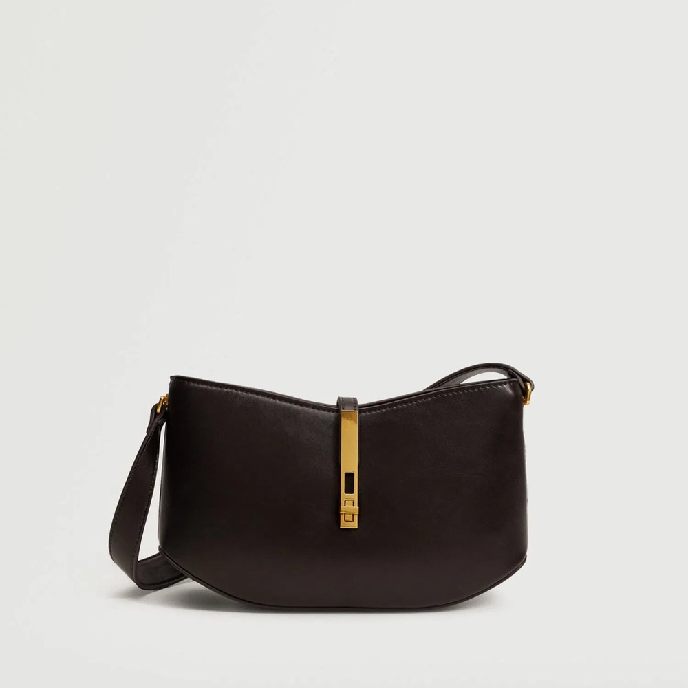 Buckle Baguette Bag Mango